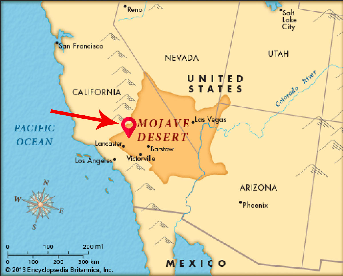 Zakar Mojave Desert Map